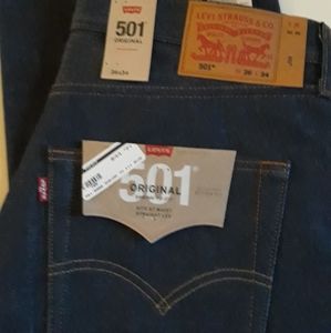 Men's Levi's Strauss button fly blue jeans
